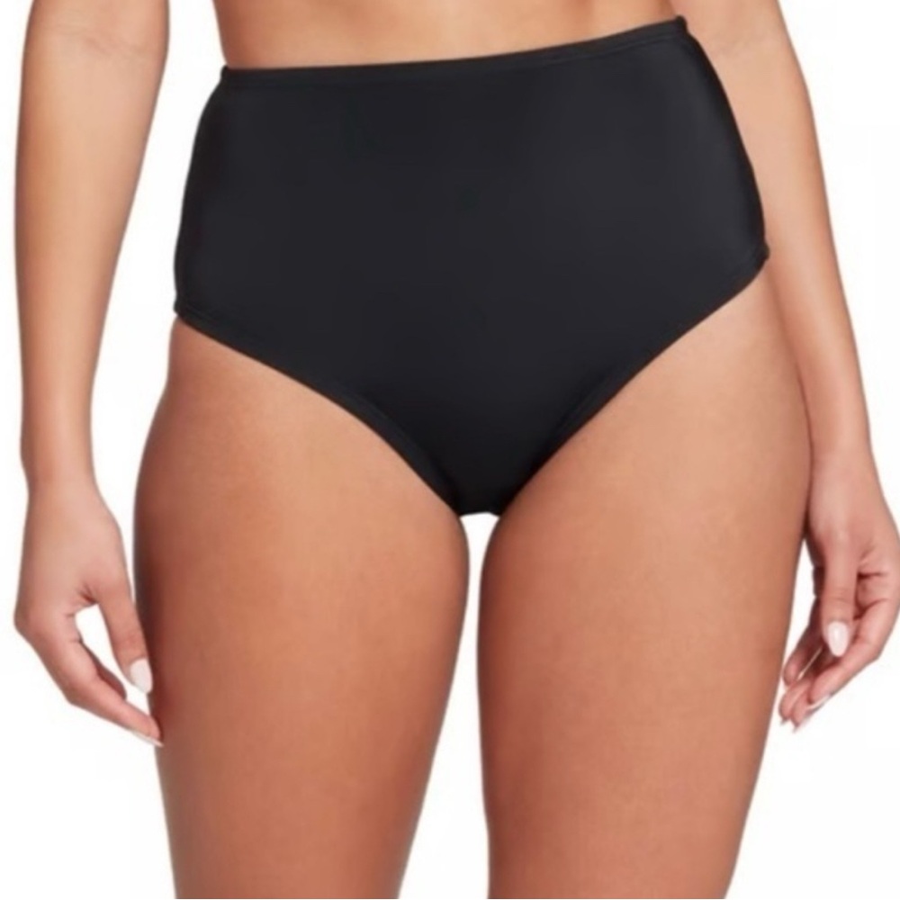 NWT DSG Women's Nell High Waisted Swim Bottoms
Black Size 1X
